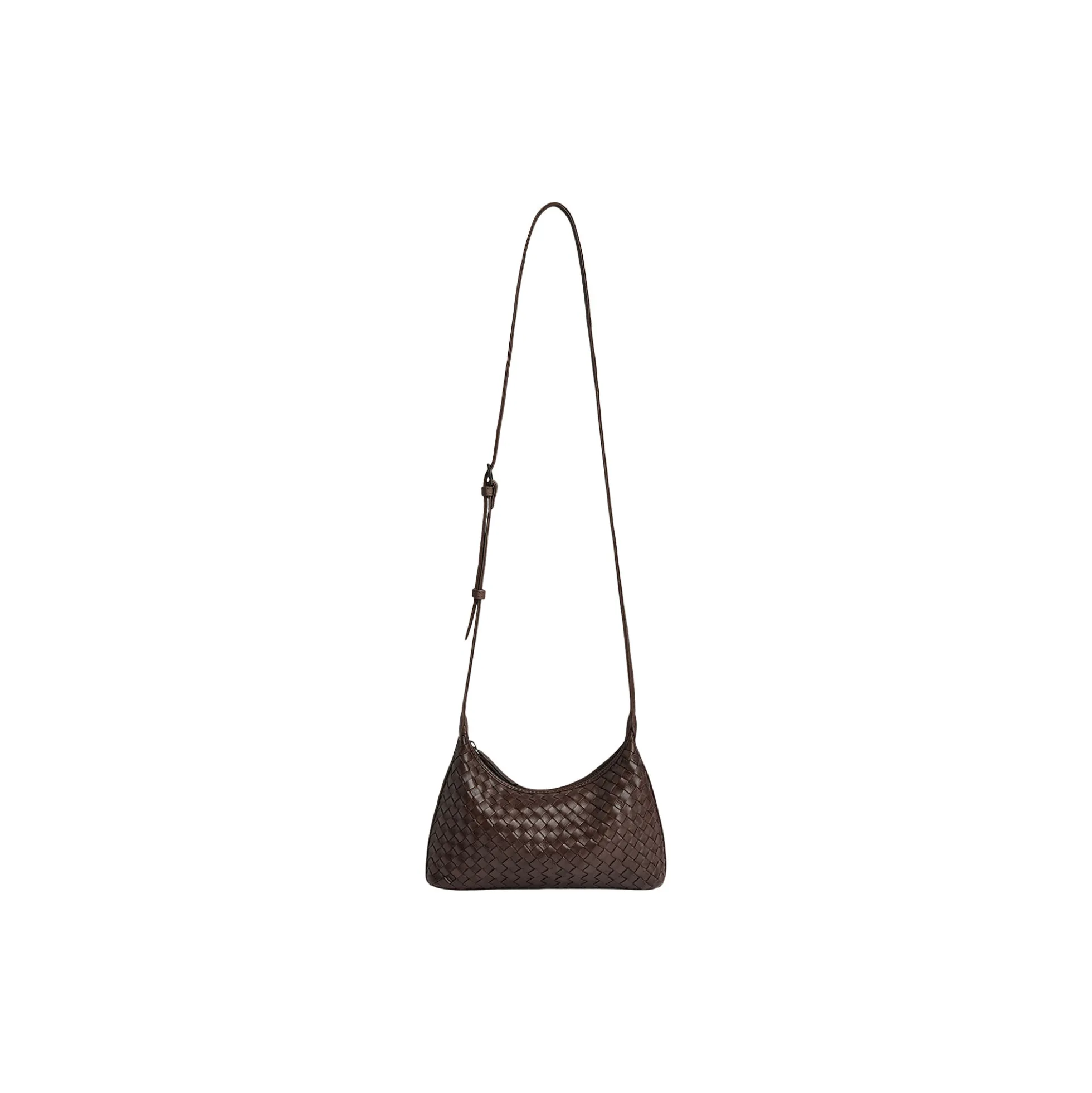 AvenyaMBG Cross. Bag Weave, dark brown