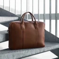 AxelMBG Laptop Bag, cognac