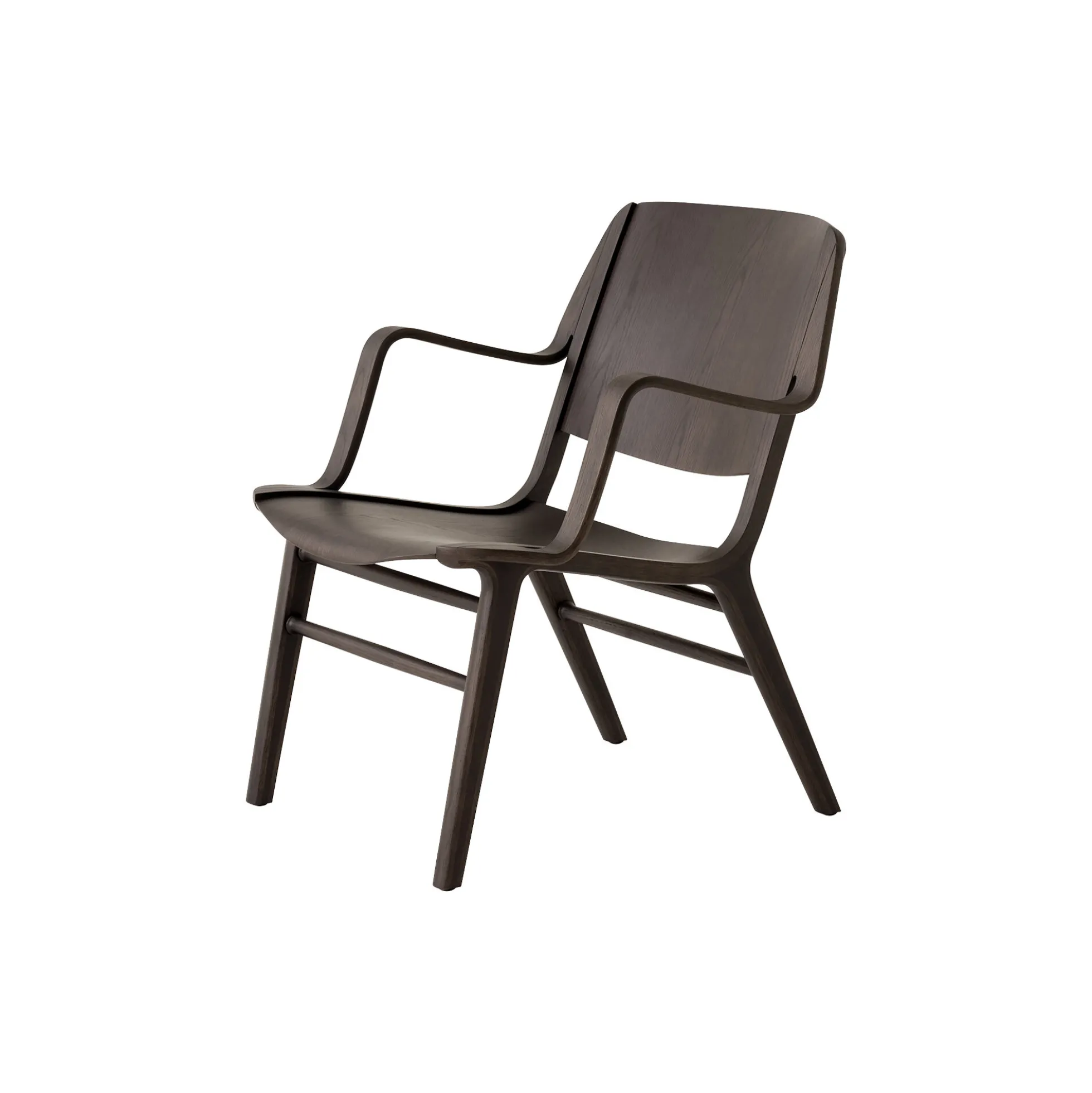 AX HM11 Lounge Chair, dark stained oak