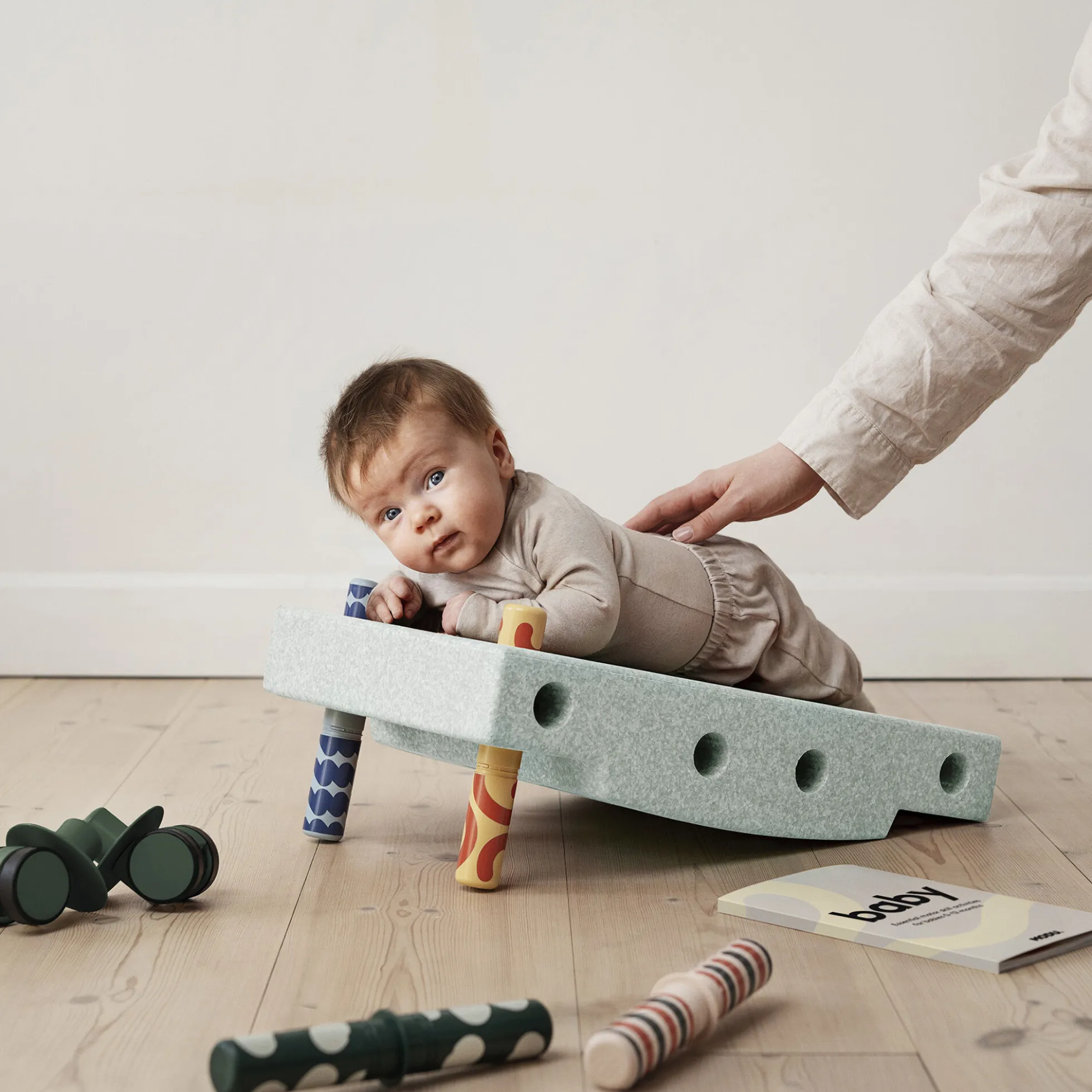 Baby motoriksæt, ocean mint/forest green