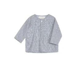 Baby Peasant Shirt, indigo gem