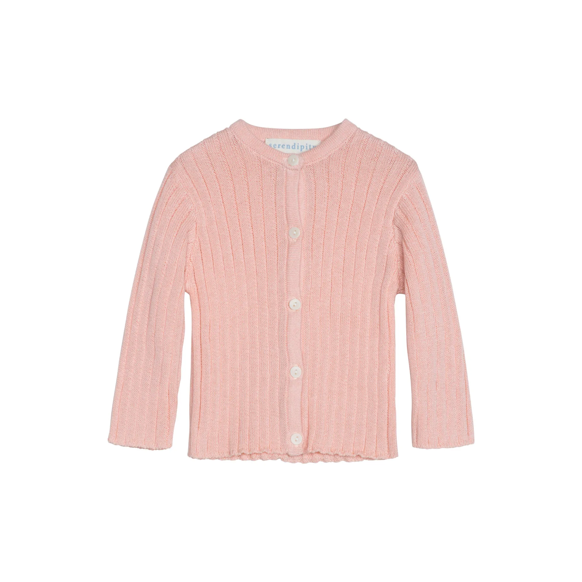 Baby Rib Cardigan, peach