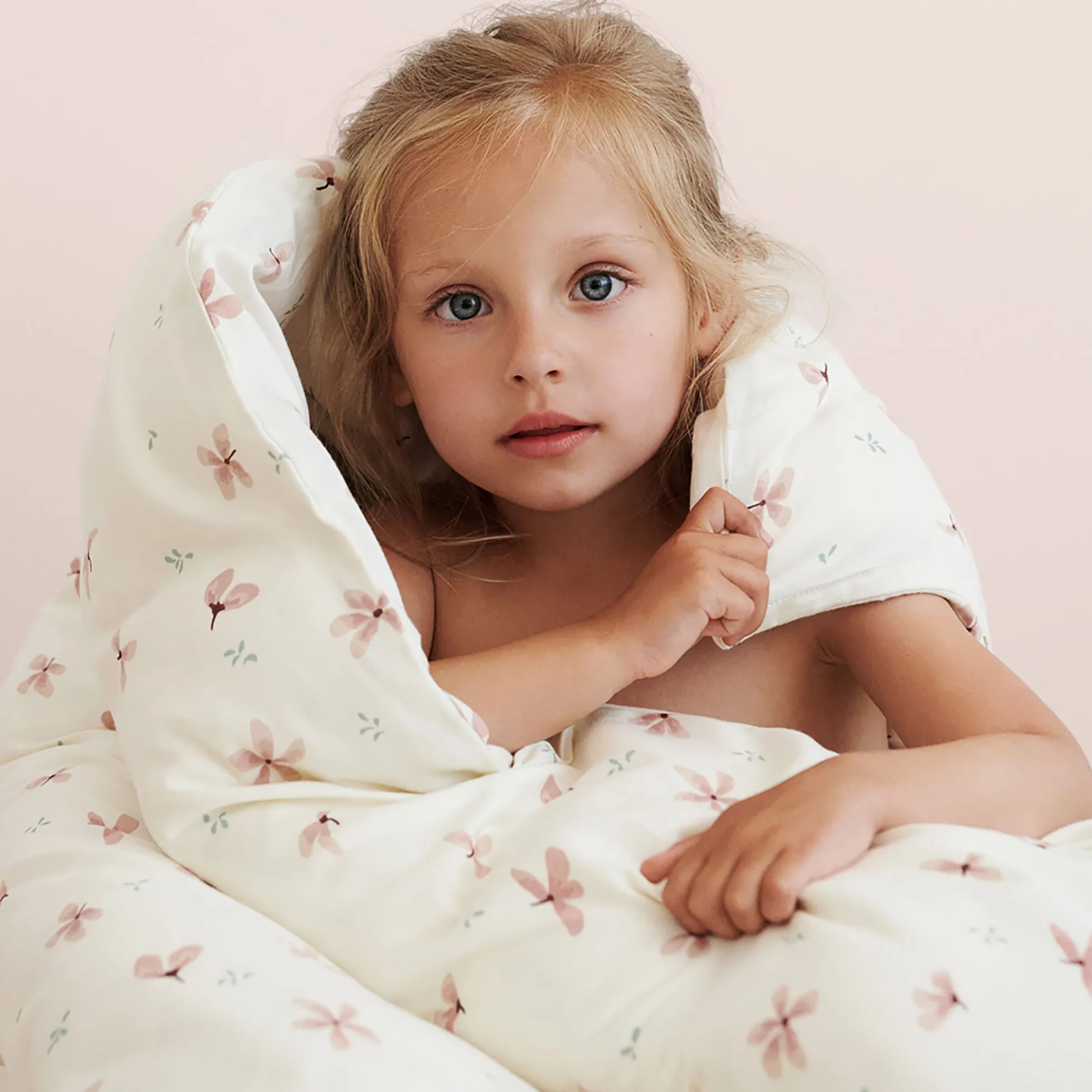 Baby sengetøj, windflower creme
