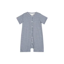 Baby Short Suit Stripe, navy/offwhite