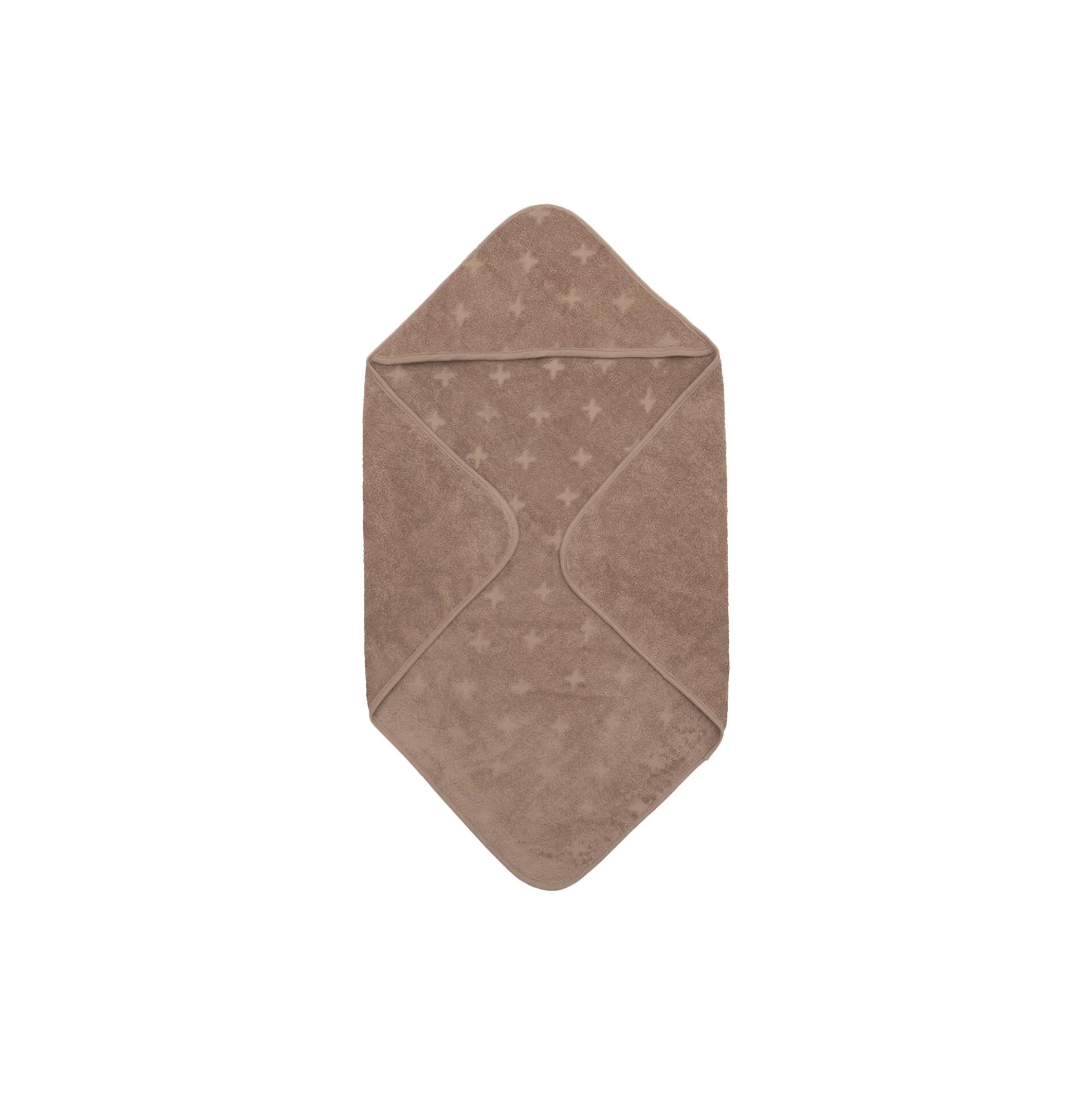 Badeslag med hætte, walnut
