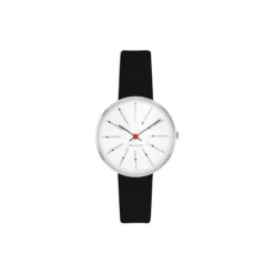 Bankers armbåndsur, white/steel/black