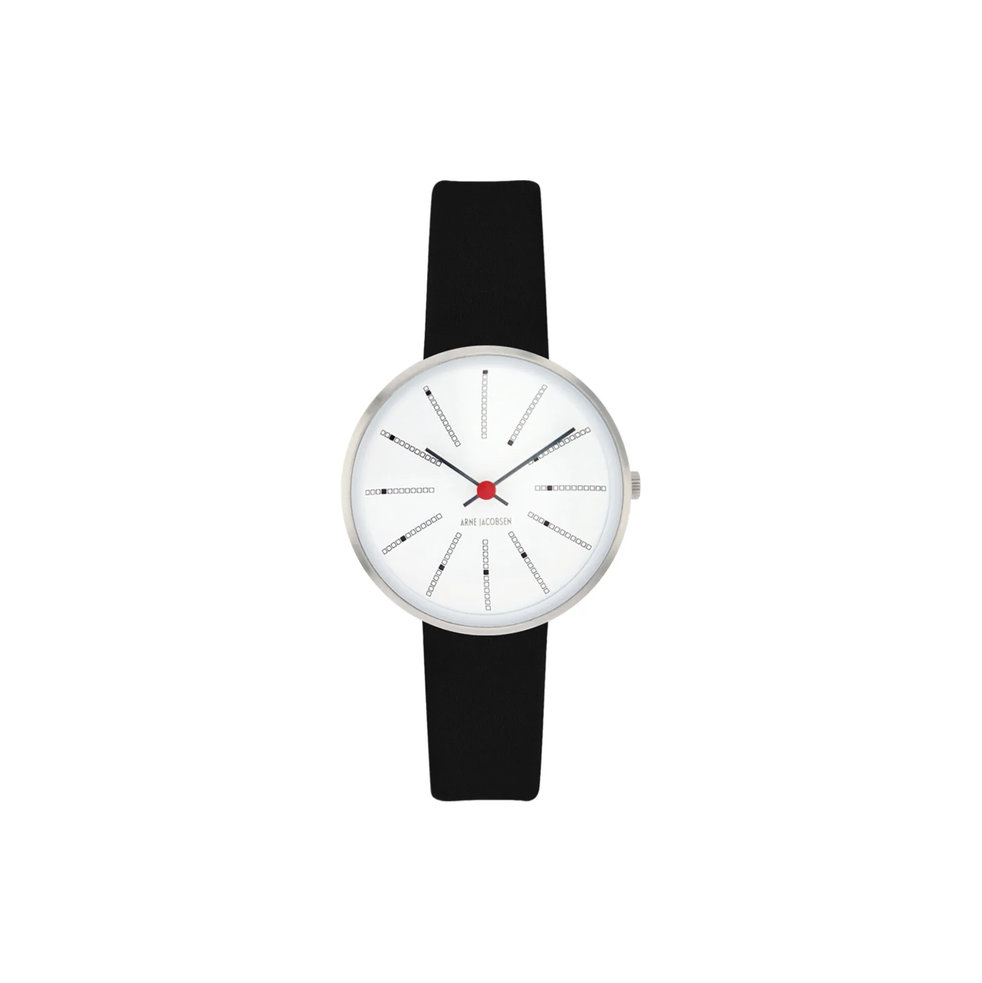 Bankers armbåndsur, white/steel/black
