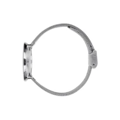 Bankers armbåndsur, white/steel/matt steel