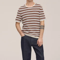 Bari t-shirt 6686, Ivory multi