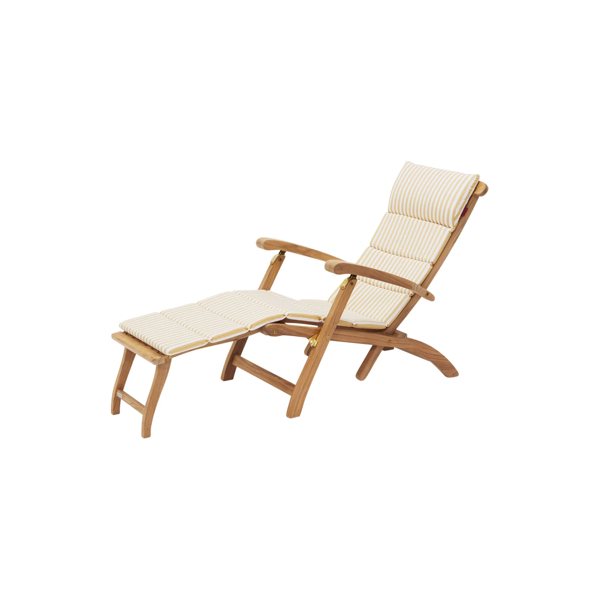 Barriere Deck Chair Cushion, golden yellow stripe