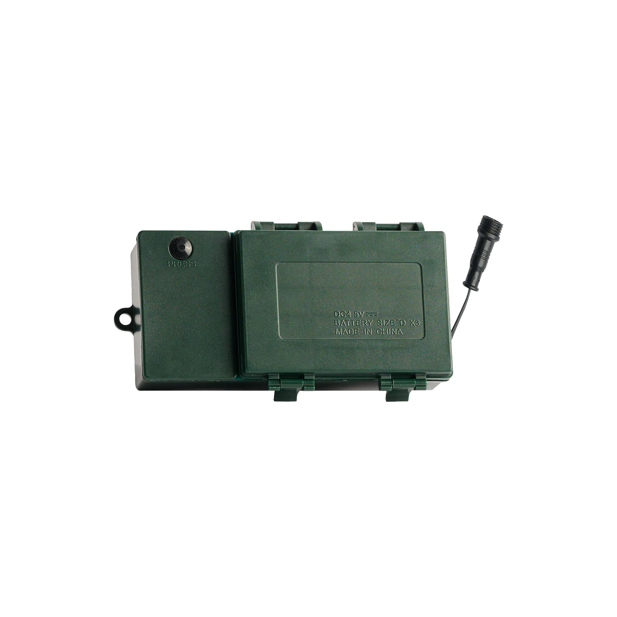Battery box plain, dark green
