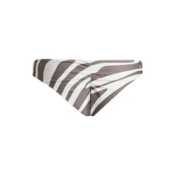 Batur wrinkled bikini bottom (print), zebra hazel