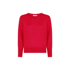 BB Spring Viscose Knit, lipstick red