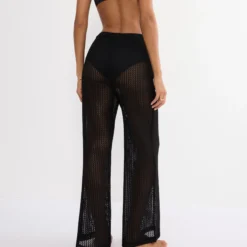 Beach MyWear Crochet Trousers, black