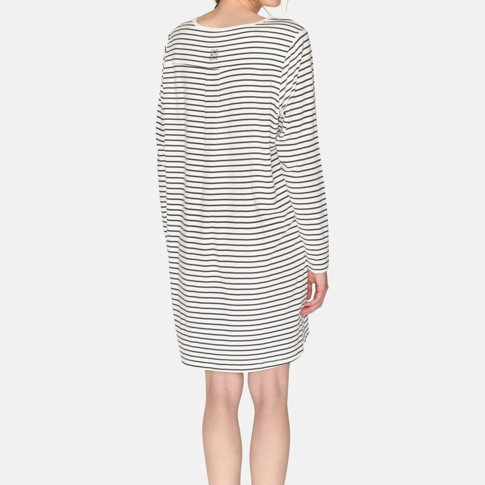 Bea Longsleeved Dress, pavement stripe