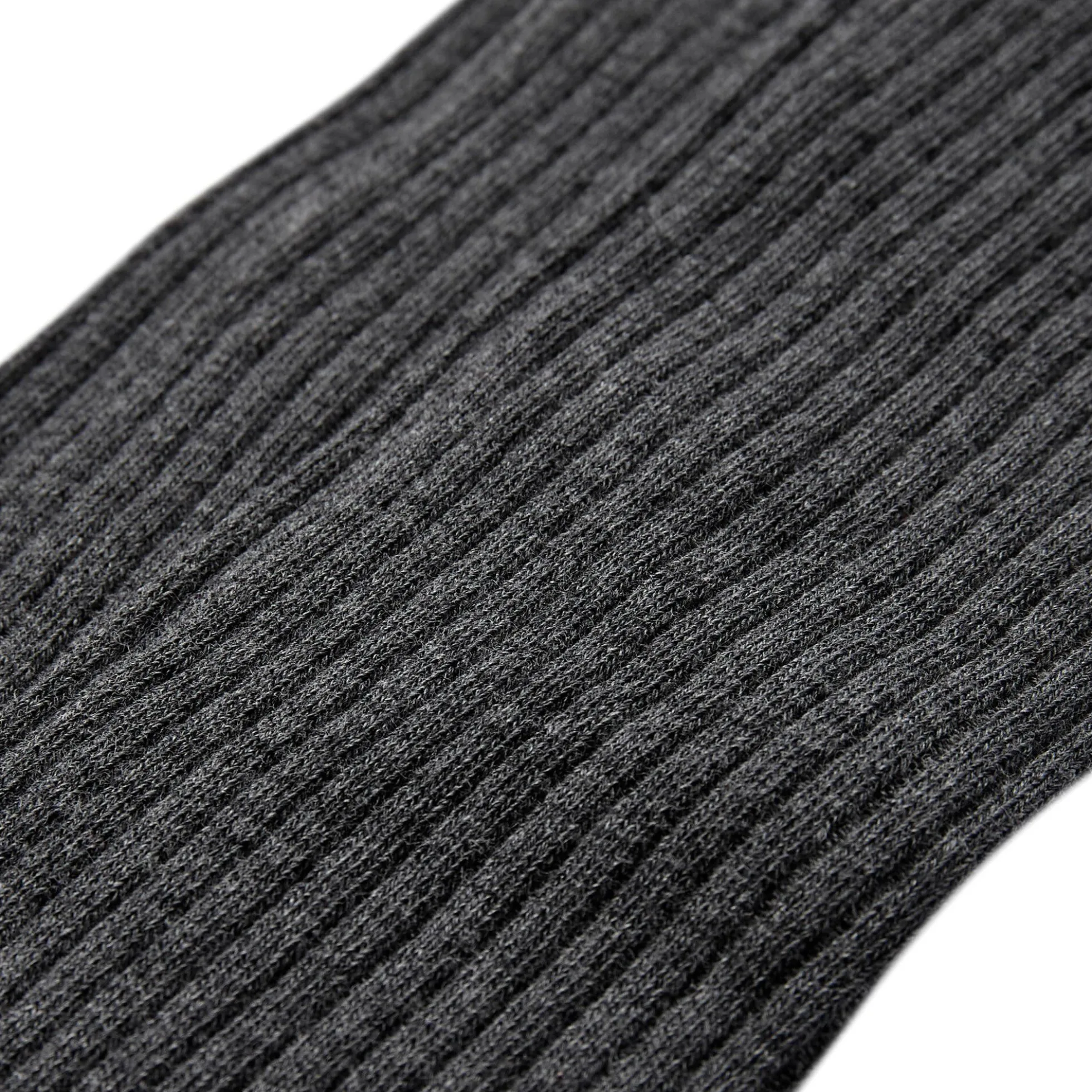 BEATHASW KNEE SOCK x 2, dark grey melange
