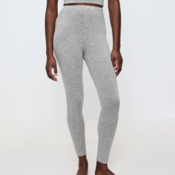Beauty Layers Leggings Wool, medium grey melange