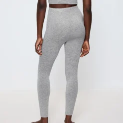 Beauty Layers Leggings Wool, medium grey melange