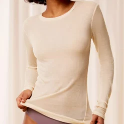 Beauty Layers Top LSL Crew Neck, creamy dream