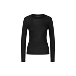 Beauty Layers Top LSL Crew Neck, black