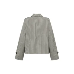 Becker-M Outerwear, black beige stripe
