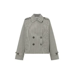 Becker-M Outerwear, black beige stripe