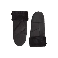 BellaMBG Sheepskin Mitten, black