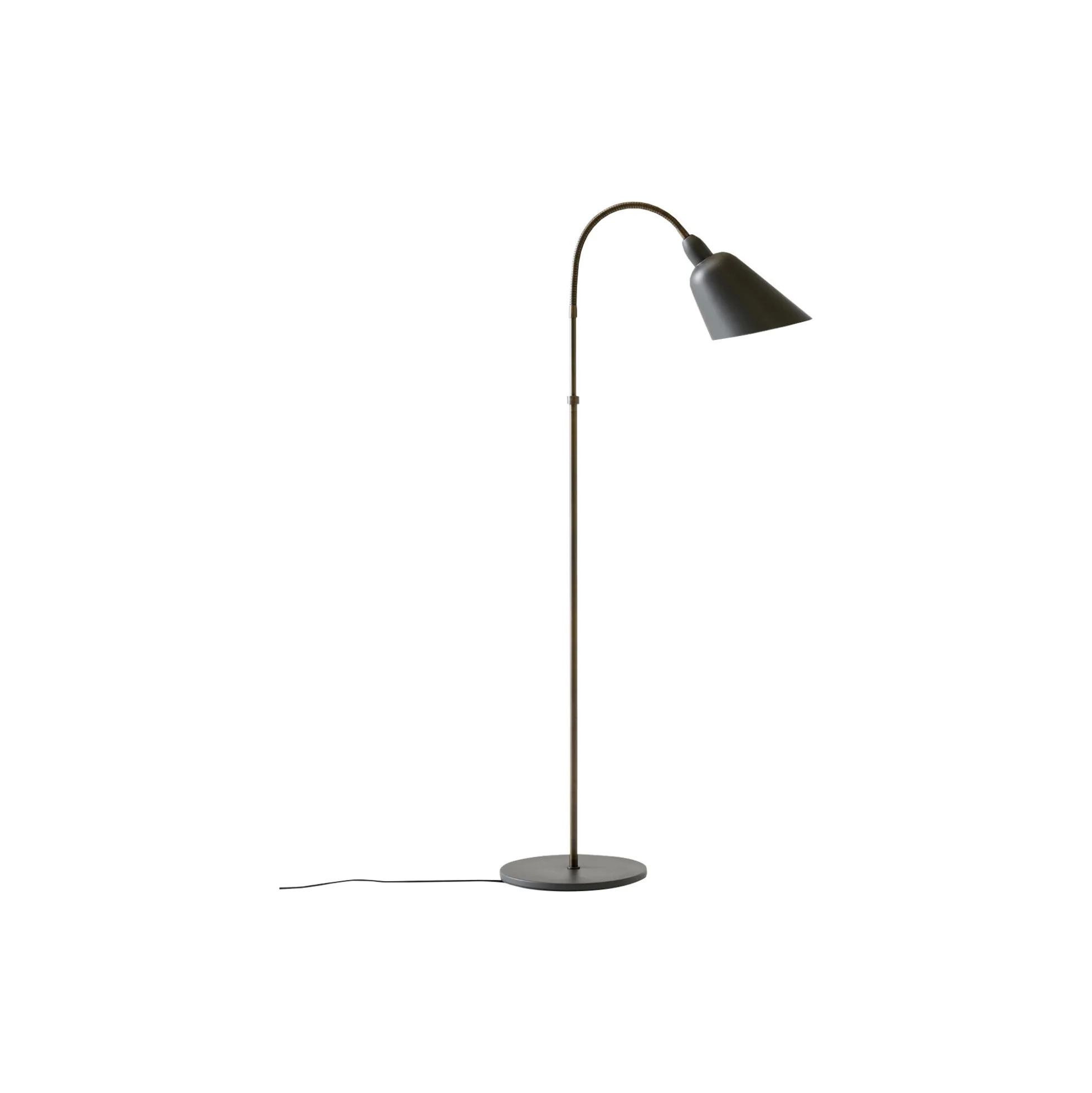 Bellevue AJ7 Anniversary Edition gulvlampe, stone grey/bronzed brass