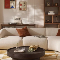 Benno XL Round Coffee Table, mango wood