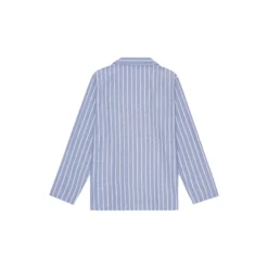 Bergen Pyjamas, herringbone blue/off white