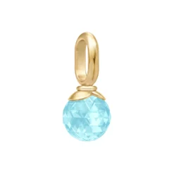 Berry Pendant S, gold/ice blue