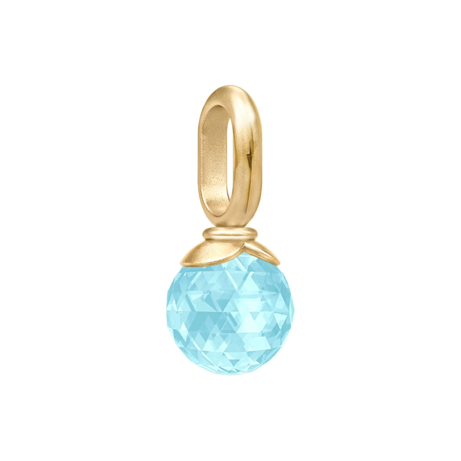 Berry Pendant S, gold/ice blue