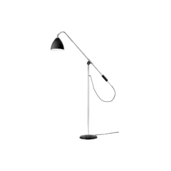 Bestlite BL4 Floor Lamp, black semi matt/chrome