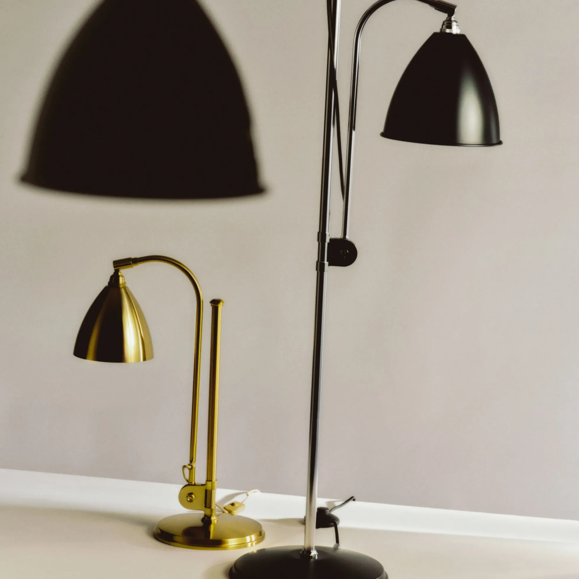 Bestlite BL3 M Floor Lamp, black semi matt/chrome