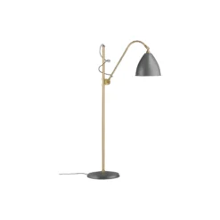Bestlite BL3 M Floor Lamp, grey semi matt/brass