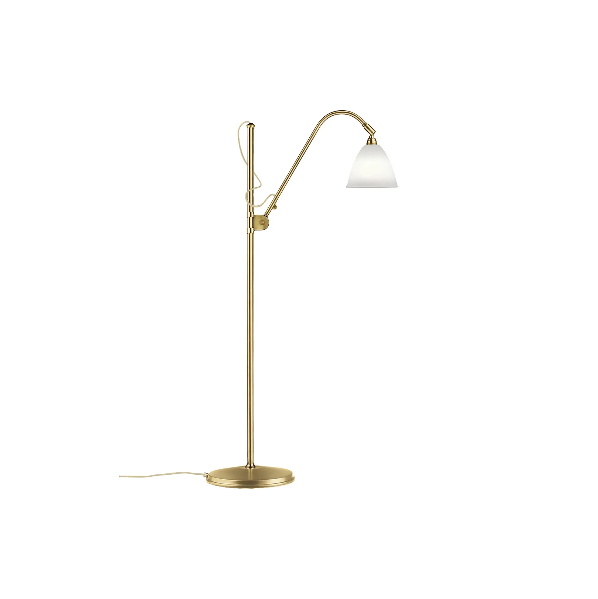 Bestlite BL3 S Floor Lamp, bone china/brass