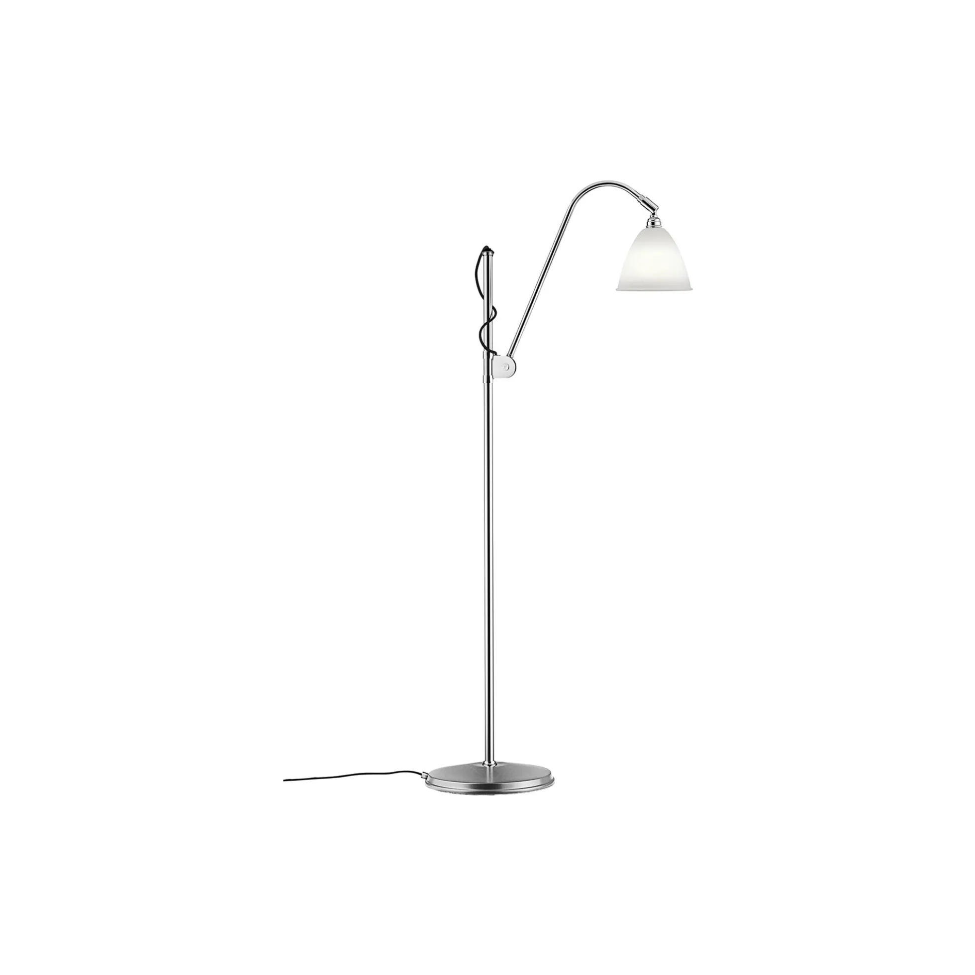 Bestlite BL3 S Floor Lamp, bone china/chrome