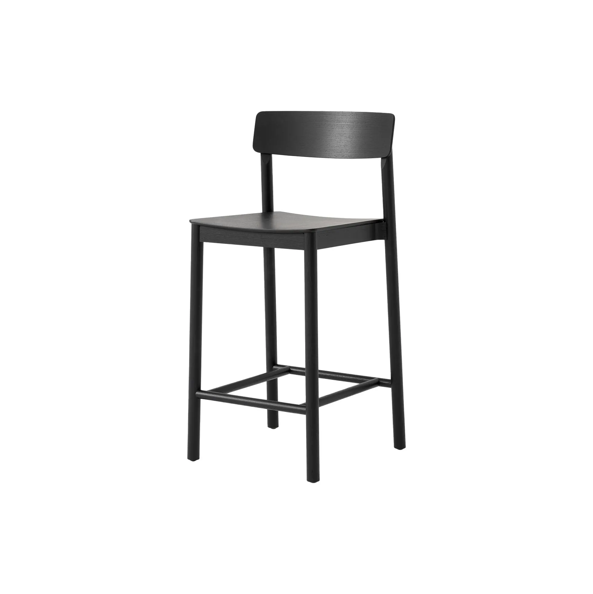 Betty TK13 Counter Chair, black lacquered ash/natural