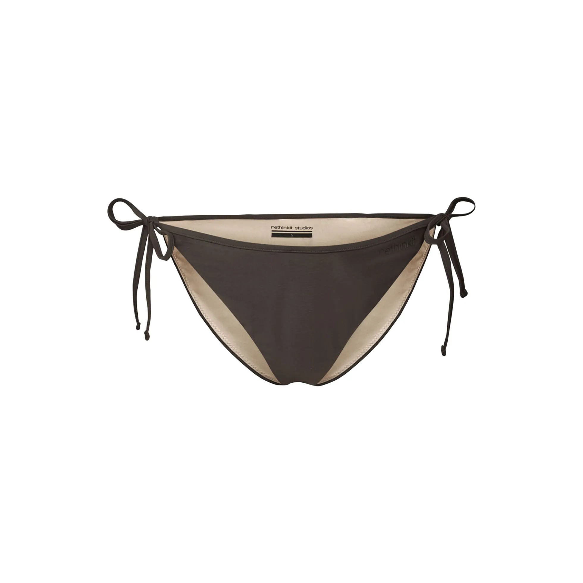 Bikini Bottom Tiestring Bay, almost black