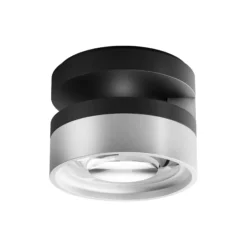 BLADE C1+ SLIM loftlampe, matt black/satin silver