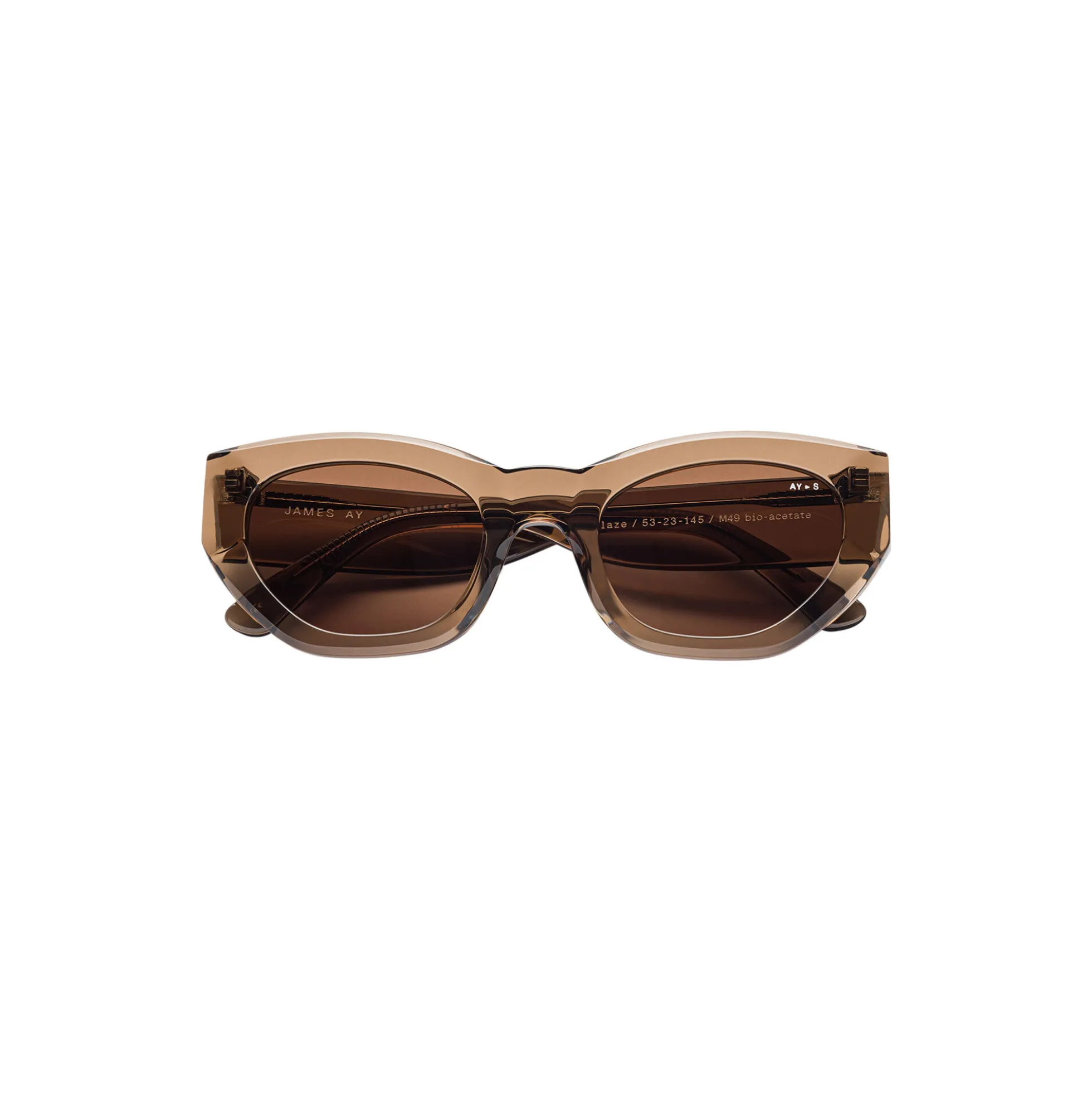 Blaze Sunglasses, transparent coffee brown