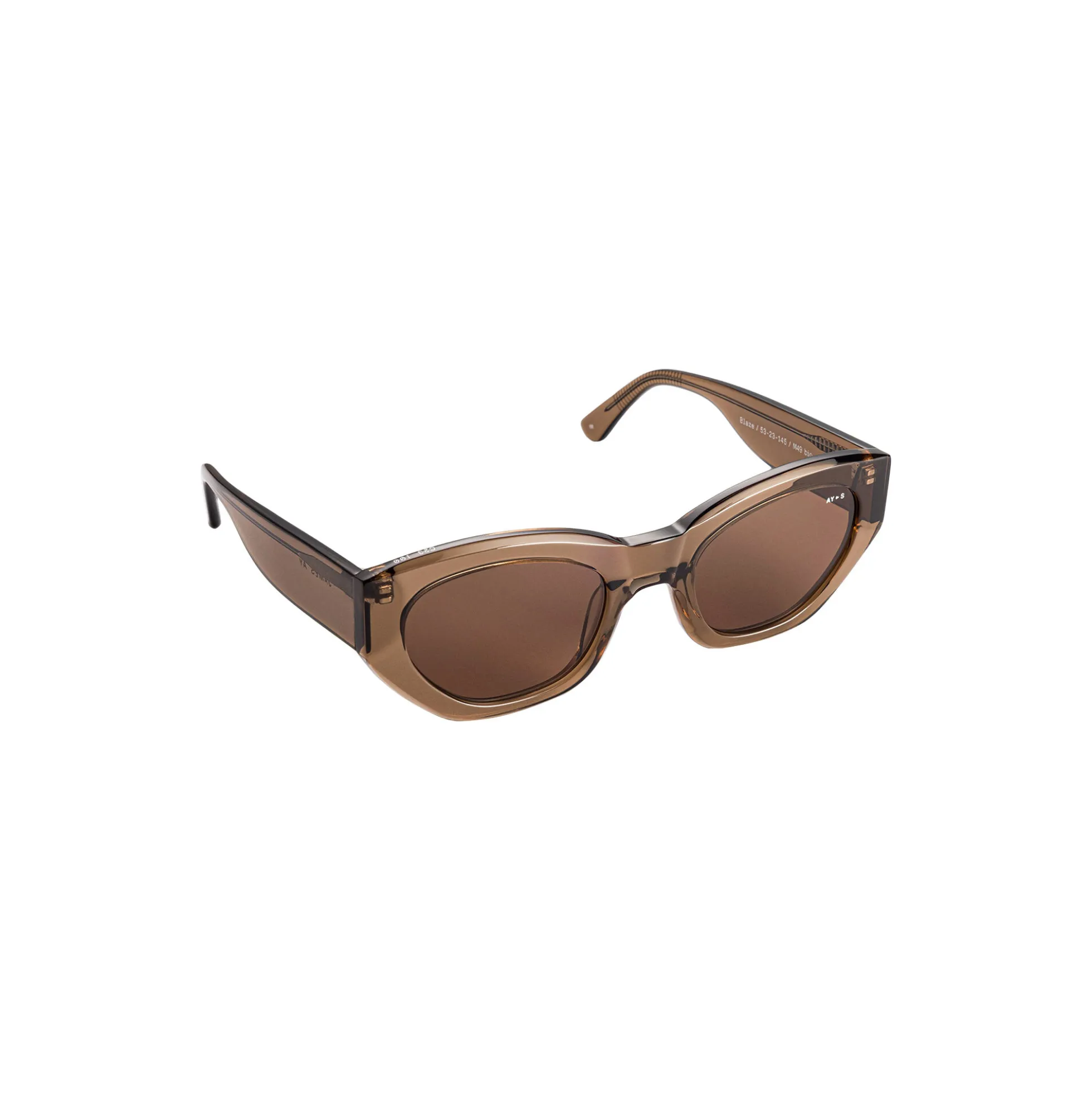Blaze Sunglasses, transparent coffee brown