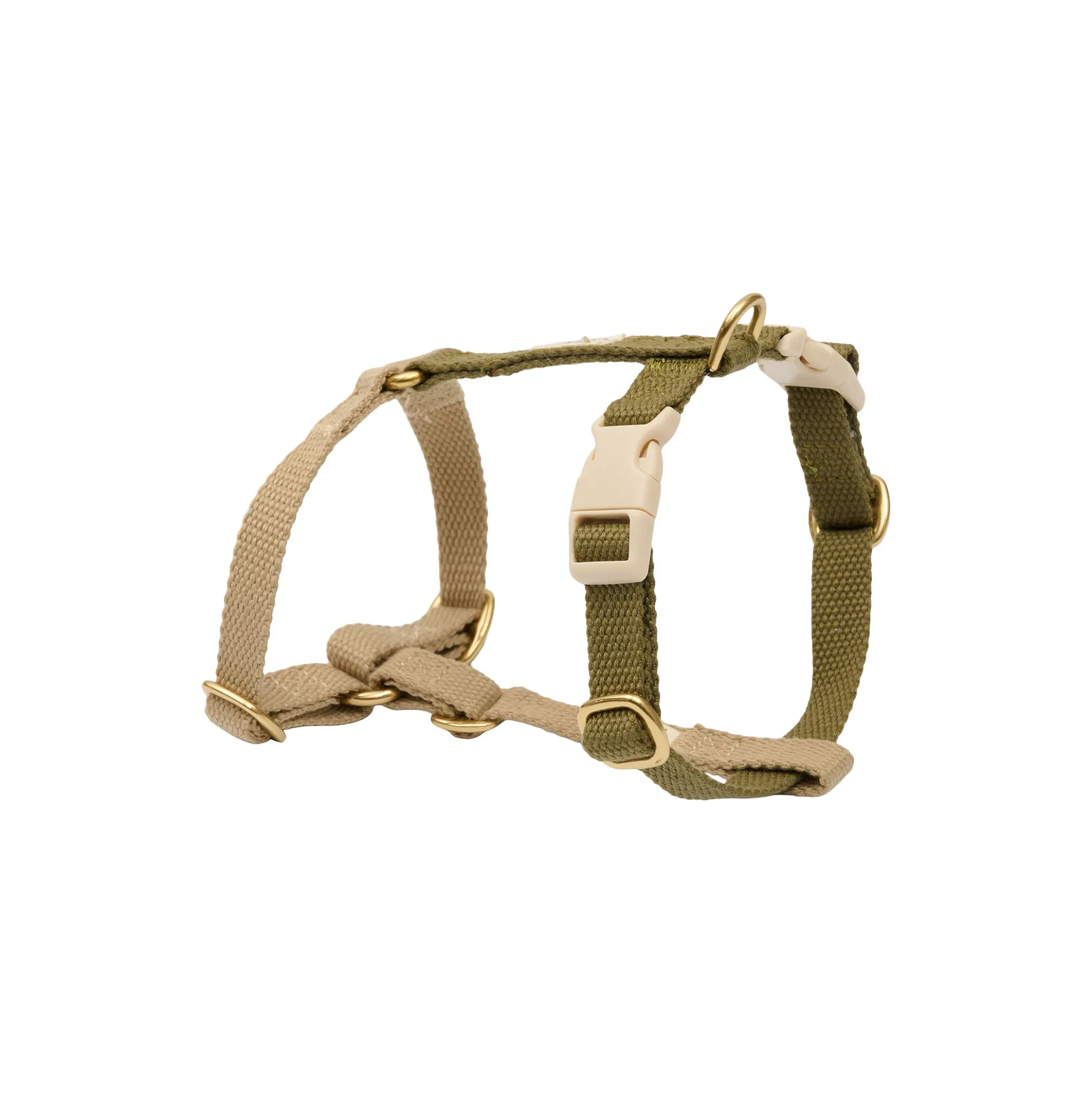 Blød & justerbar hundesele, olive