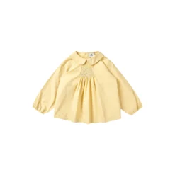 Blouse LS w. Smock Emb.