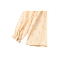 Blouse Merle, barely apricot flowers