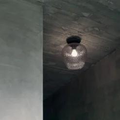 Blown SW5 loftlampe, silver
