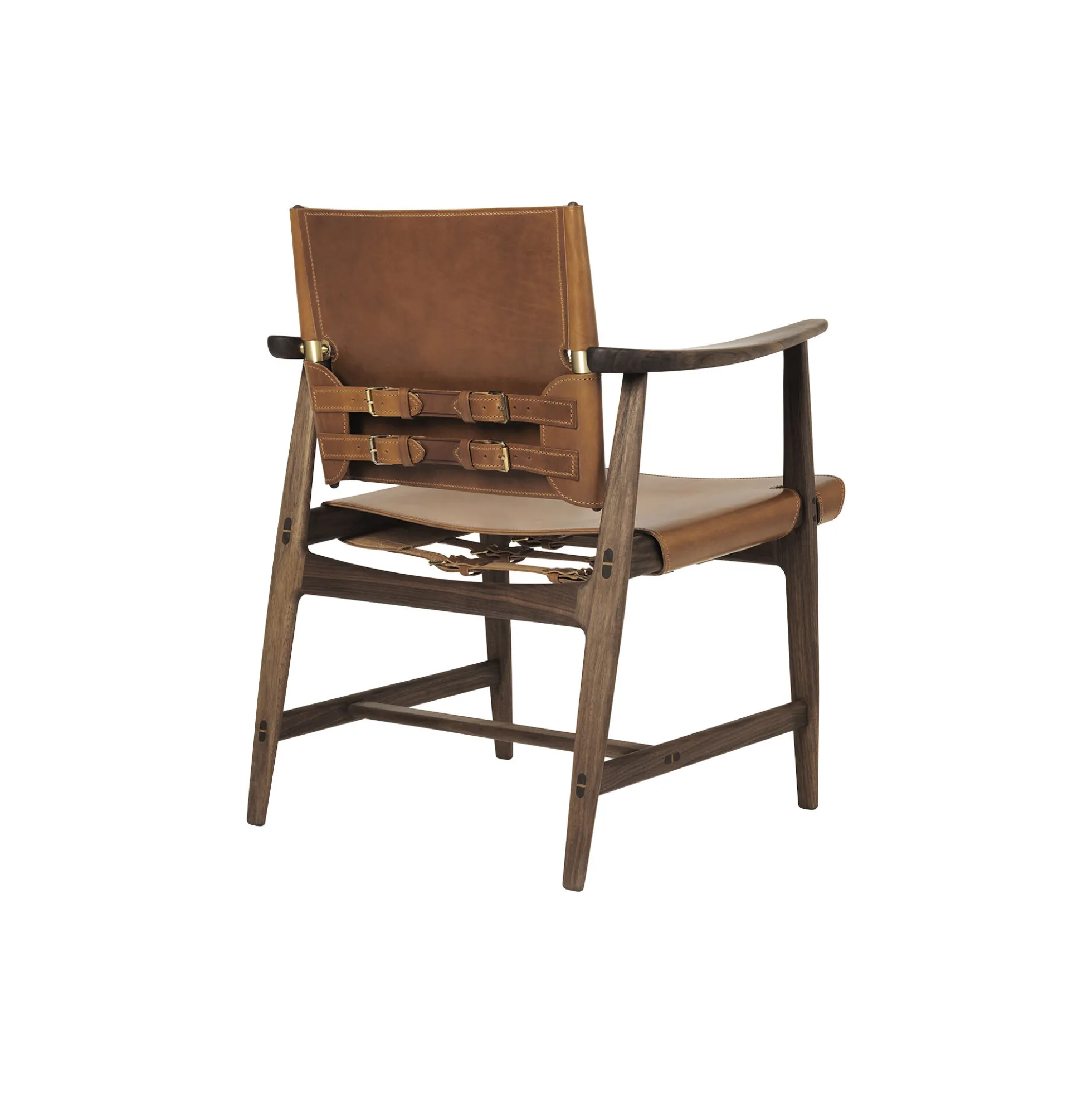 BM1106 Jægerstolen, olieret valnød/cognac