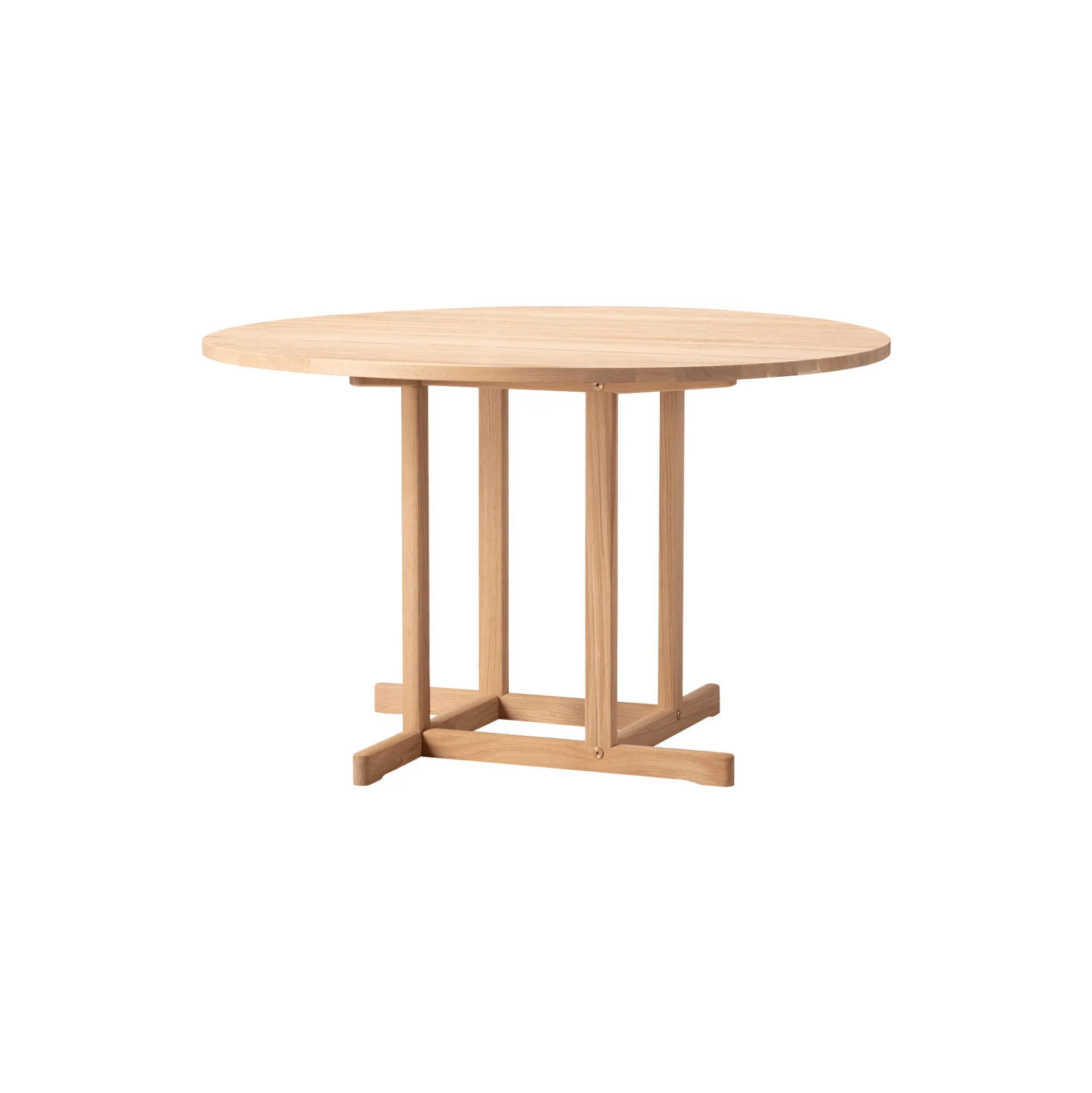 BM80 Mogensen Shaker Table Ø 120 cm, lysolieret eg