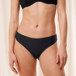 Body Make-Up Illusion Lace Highleg Tai Briefs, black