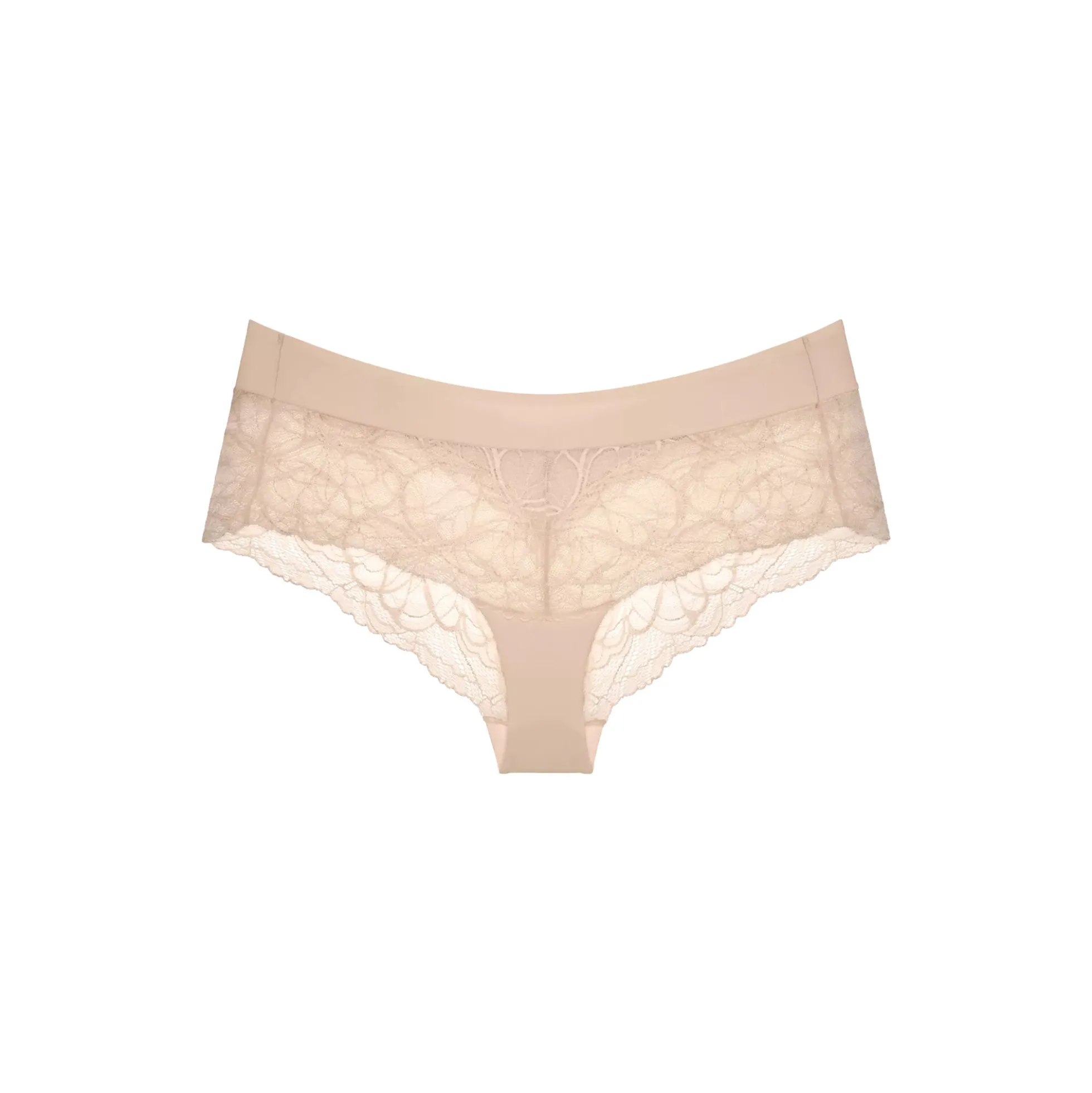 Body Make-Up Illusion Lace Shorty Briefs, nude beige